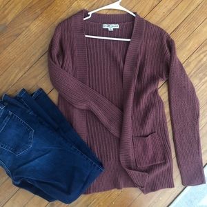 Mauve Cozy Cardigan